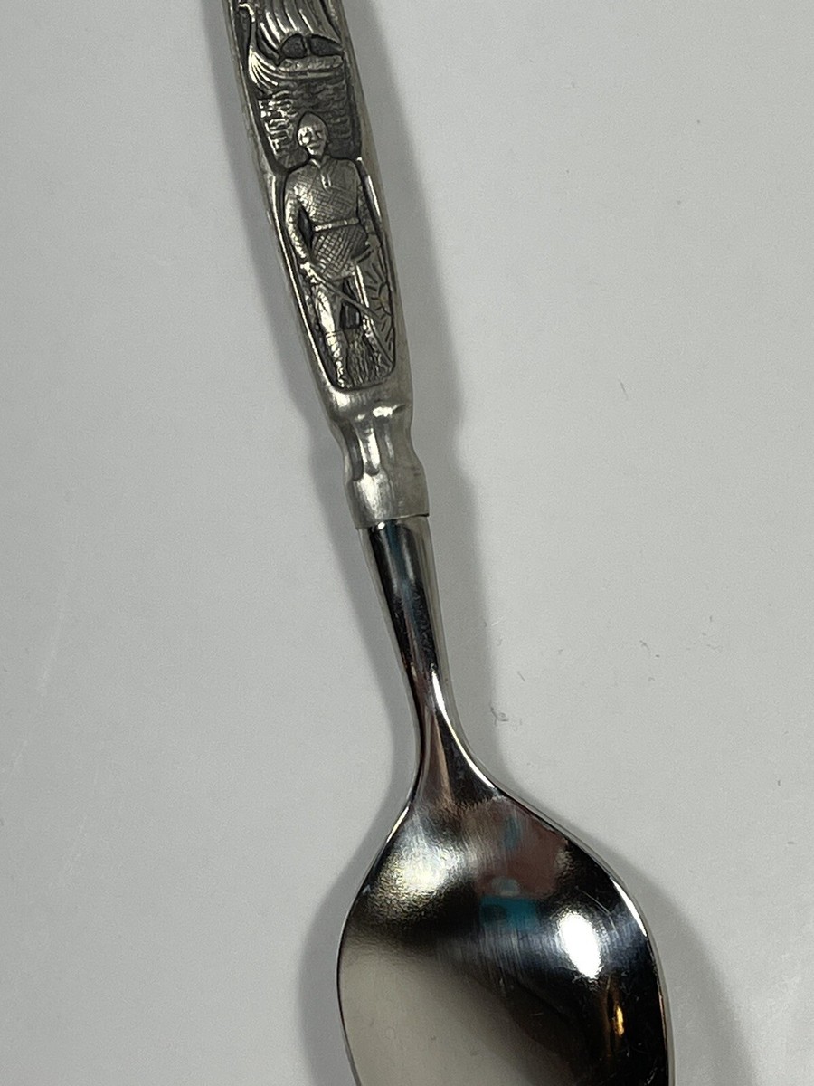 Hardanger Hovdingtinn Pewter Spoon Norway Viking Silverware