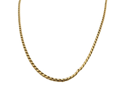 CACO 12K GOLDFILLED 20'' GEFLOCHTENES 3MM GLIEDERARMBAND 20GR #1803