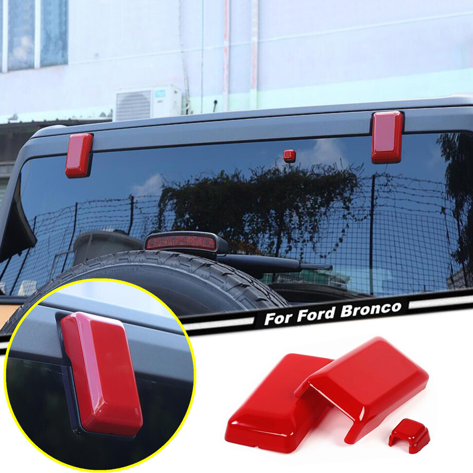 2021-2024 Ford Bronco Red Rear Window Hinge Cover Trim