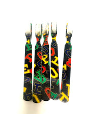 5-PACK FUN Vintage NEW Designer Toothbrush By Alan Stuart New York