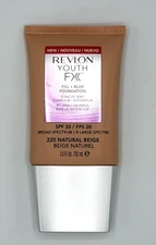 NEW Revlon Youth Fx Fill + Blur Foundation Spf 20- 220 Natural Beige