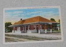 The Greenwich and Johnsonville Railroad Station Greenwich New York postcard