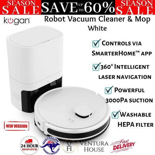 Kogan SmarterHome™ LX16 Robot Vacuum Cleaner and Mop with AutoEmpty