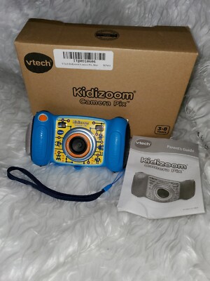 NEW VTECH 80-193601 KIDIZOOM CAMERA PIX SELFIE MODE BUILT-IN GAMES MP  BLUE