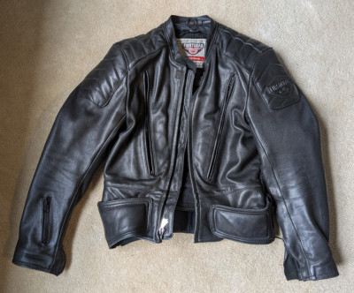 Vintage First Gear Hein Gericke Leather Motorcycle Jacket - SIZE 42