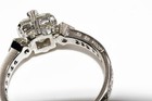 $9,000 Platinum 1.11CT Natural Princess Cut Diamond Engagement Ring Authentic VS — photo 8