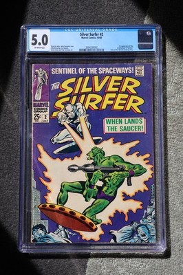 Silver Surfer #2 | CGC 5.0 Off-White Pages | Brotherhood | Marvel 1968