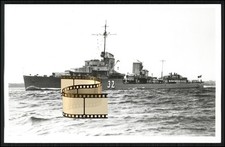 Foto AK - Zerstörer Z 16 Friedrich Eckoldt Kriegsmarine - Blohm Voss Hamburg