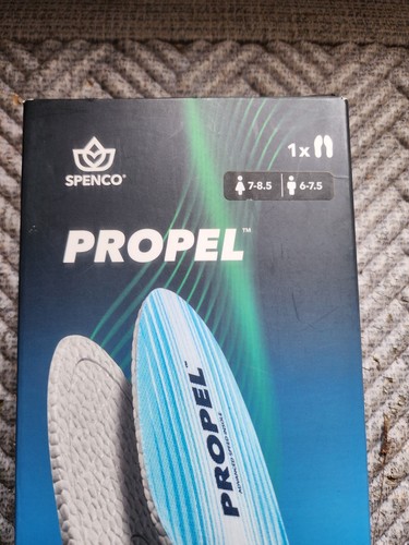 Spenco Propel Performance Foot Insoles Cushion Support Pad W 7-8.5/ M 6-7.5 - Picture 3 of 5
