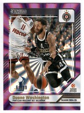 Duane Washington 2024-25 Panini Donruss Euroleague /99 Purple Laser #19