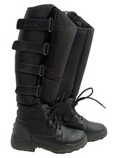 STEEDS Winter Reitstiefel Kinder Gr. 38 Schwarz Wasserdicht Kunstleder