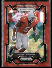 2024 Panini Prizm Draft Picks #52 Andre Johnson Red Ice