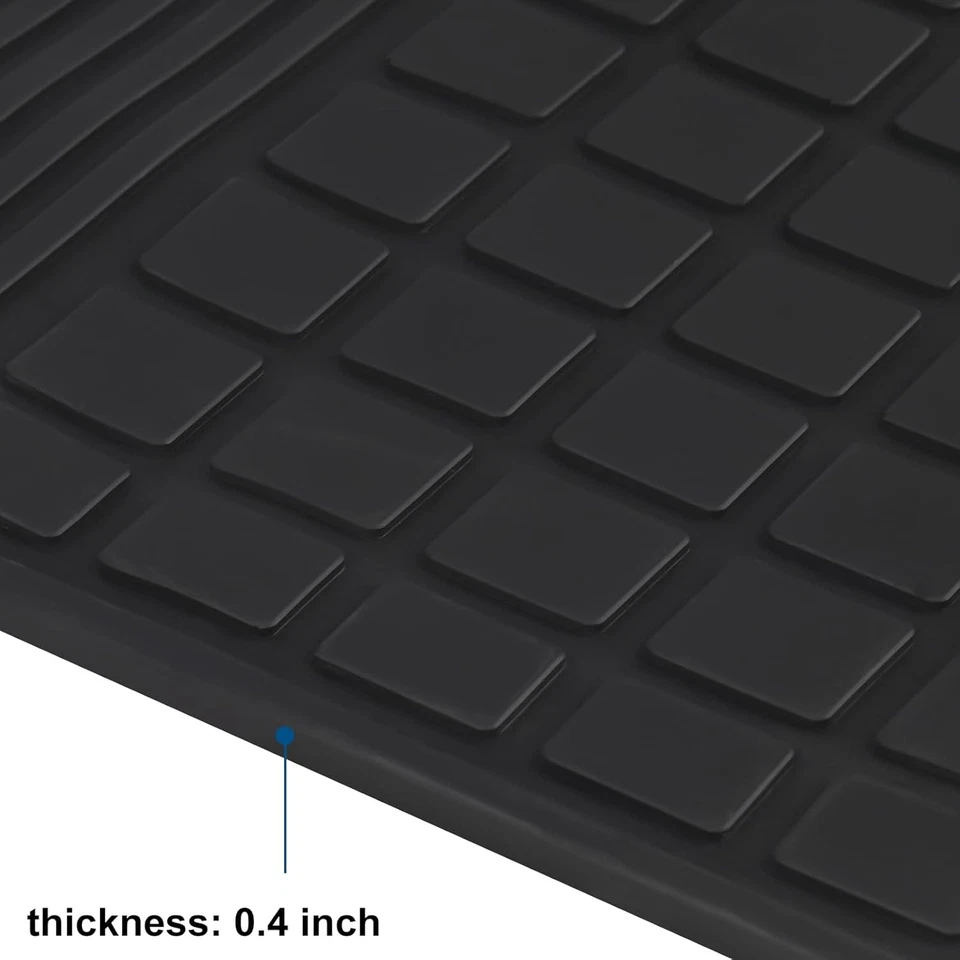 Alfombrillas de goma HD-Mart para Audi Q5 SQ5 2009-2017, completamente negras  Foto 2 de 4