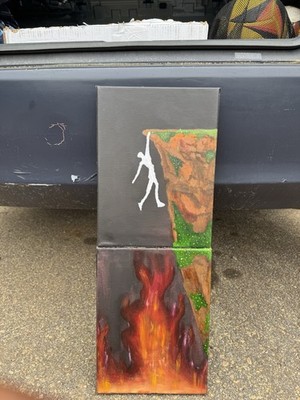 Abstract Acrylic Painting called Final Resistance 