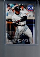 2019 Topps #150-64 Frank Thomas 150 Years of Professional Baseball Platinum #/1