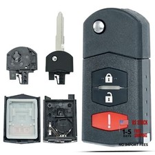 Key Fob Shell Case Replacement Fits for Mazda 2 3 5 CX-7 CX-9 2006-2015