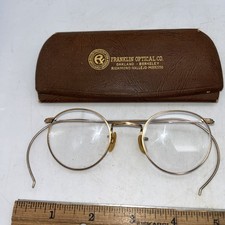 Gold Tone Franklin Looking Framed Lenses Eyeg...