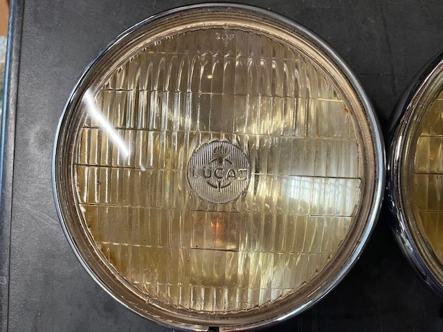 Lucas SFT700S Fog Lamp Pair, Jaguar XK120, Mk V, Bentley, Alvis, good condition
