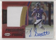 2018 Certified Freshman Fabric Signatures Mirror Red /249 Jaleel Scott Auto 0c2