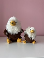 Bald Eagle Plush Bundle Soft Toy Bird Of Prey Adult And Baby Stuffed Animal 🦅