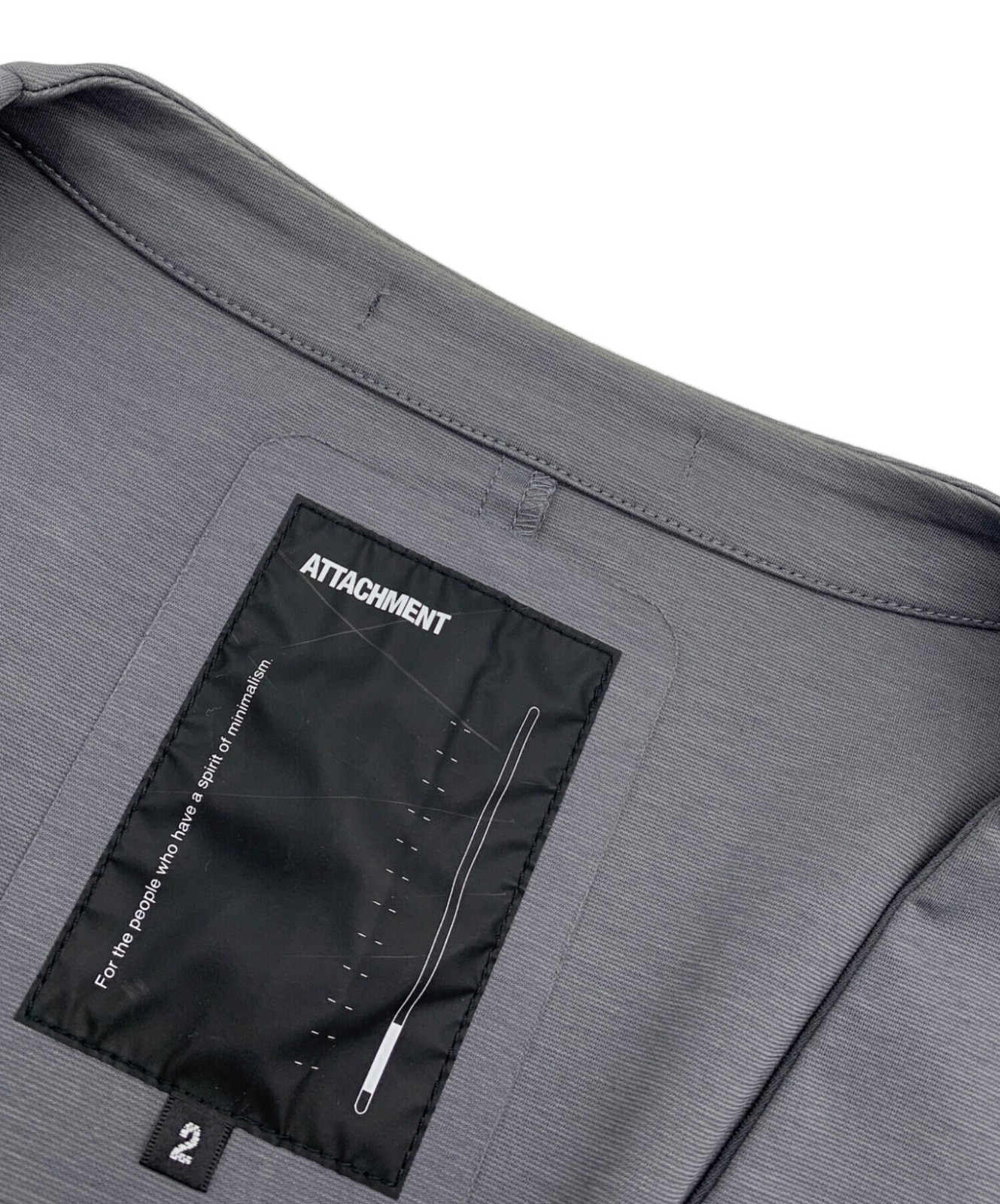 ATTACHMENT Cotton Compressor Collarless Jacket Si… - image 8