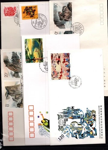 + CHINA - 6 FDC - NATURE - CULTURE - ART - 1980/89