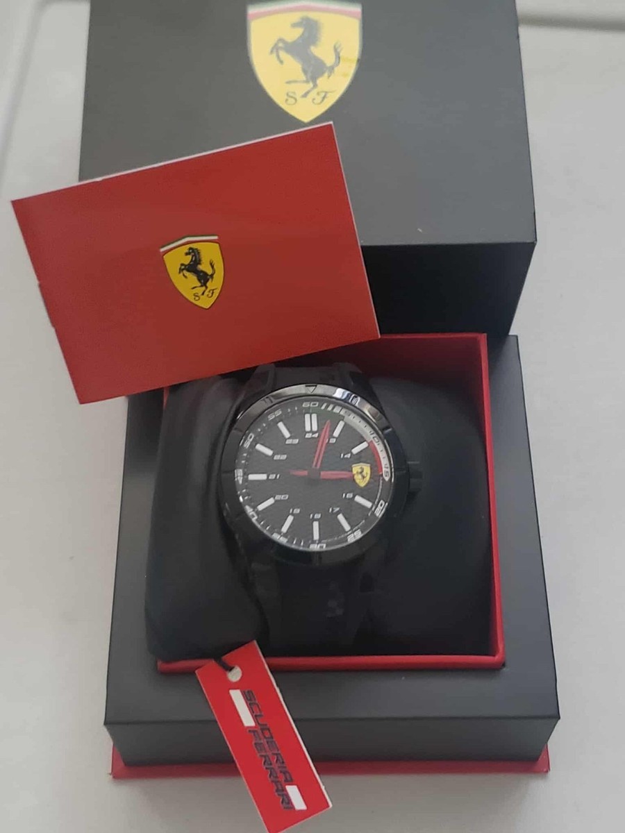 Scuderia Ferrari Red Rev Quartz Analog Men's Watch Black - Running