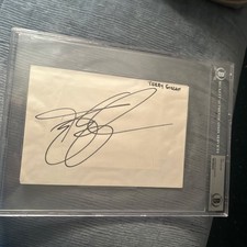 Terry Gilliam Signed Monty Python Flying Circus Large 5 1/2x8 Cut Beckett Slab Terry Gilliam Signed Monty Python Flying Circus Large 5 1/2x8 Cut Beckett Slab