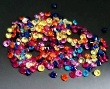 Natural Mix Color Sapphire 3 mm Cut Round 200 Piece Certified Loose Gemstone Lot