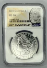 2021 S Morgan Silver Dollar NGC MS70 100th Anniversary! Beautiful