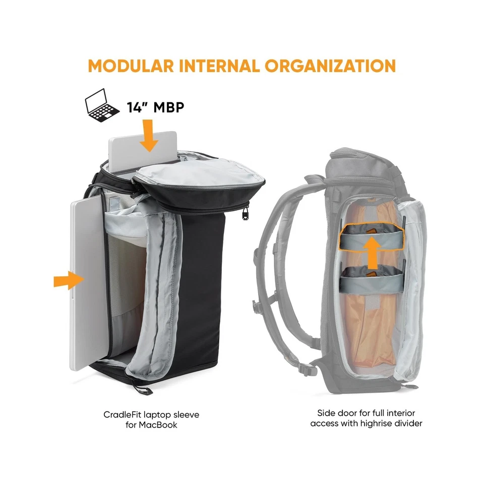 Lowepro BP 150 AW III, Black, Volume 25liters / 14" Laptop - Image 3 of 4