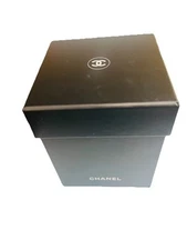 Chanel Empty Gift Box Padded 5.5 x 4.375  x 4.375” Round Foam Insert Lidded