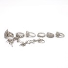 Judith Ripka Sterling Cubic Zirconia Cluster Earring Ring Lot of 8 #S5556-3 — photo 10
