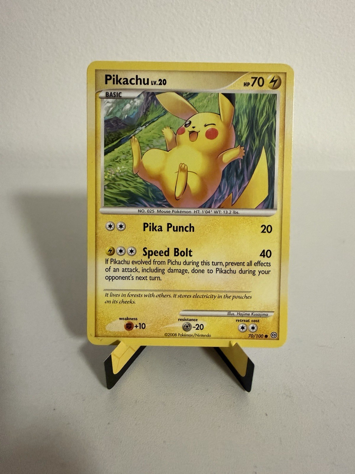 Pokemon Pikachu 70/100 Stormfront Non-Holo Nm Condition