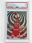 1997 Hoops Michael Jordan High Voltage Basketball Card Graded PSA 7 NM #14