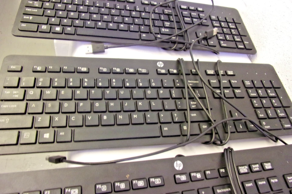 3 HP PC Keyboard Full Size USB wired KBAR211 - Image 3 of 4
