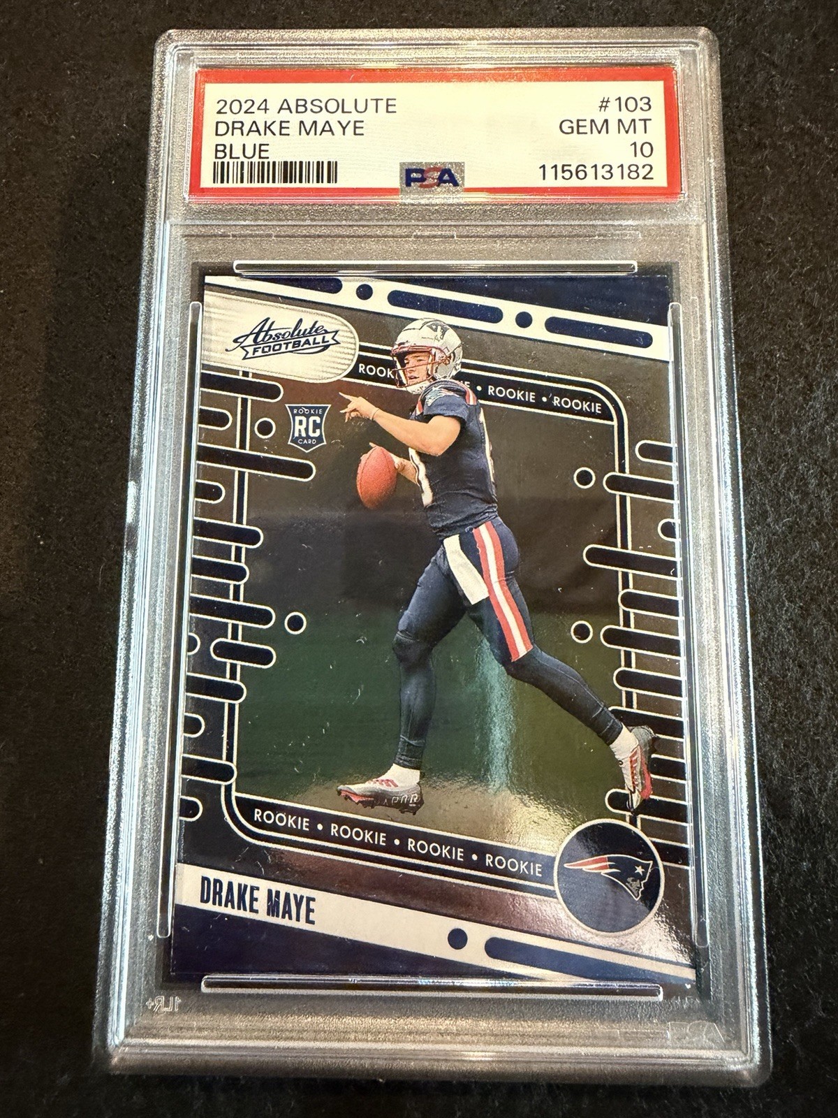 Drake Maye Panini Absolute #103 Blue