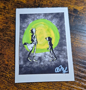 ACEO Print Rick and Morty Illustration Fan Art ATC annamaes.artistry