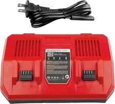 Dual Charger For Milwaukee For M18 Battery Dual Bay Simultaneous Rapid Charger