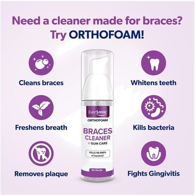 OrthoFoam Foam Whitener - Gentle Abrasives for Clean Smile