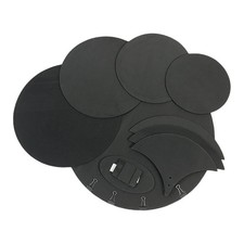 Drum Mute Pads Set, 10 Stück Schaumstoff Drum Mute Pads, Schalldichte Schaumstoff Baumwolle Drum5981