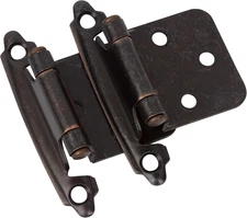 Decobasics Oil Rubbed Bronze Cabinet Hinges for Kitchen Cabinets (10 Pair -20 Pc