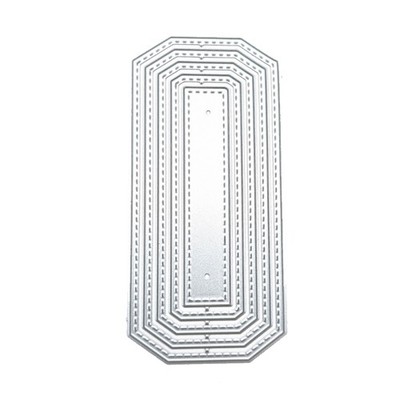 Rectangle Tag Metal Cutting Dies Stencil DIY Scrapbooking Album Paper Template