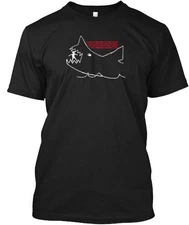 Jaws Quints Chalk Drawing 71 T-Shirt Made in the USA Size S to 5XL