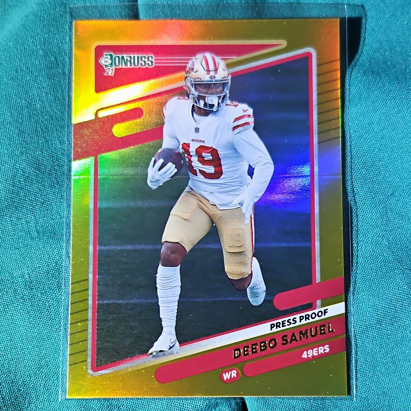 Panini Donruss 2021 Deebo Samuel 49ers Press Proof Gold #55 Football