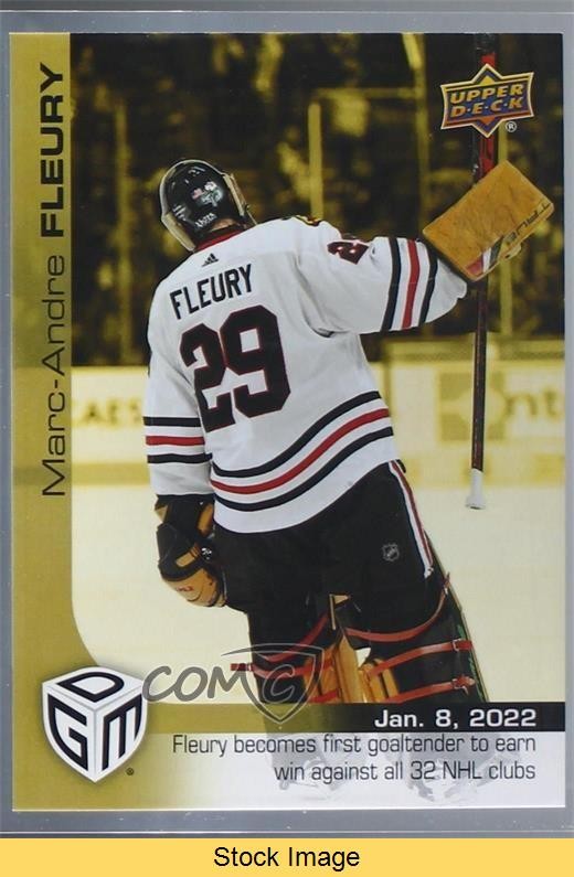 2021-22 Upper Deck Game Dated Moments Gold /100 Marc-Andre Fleury #37 READ 1hh