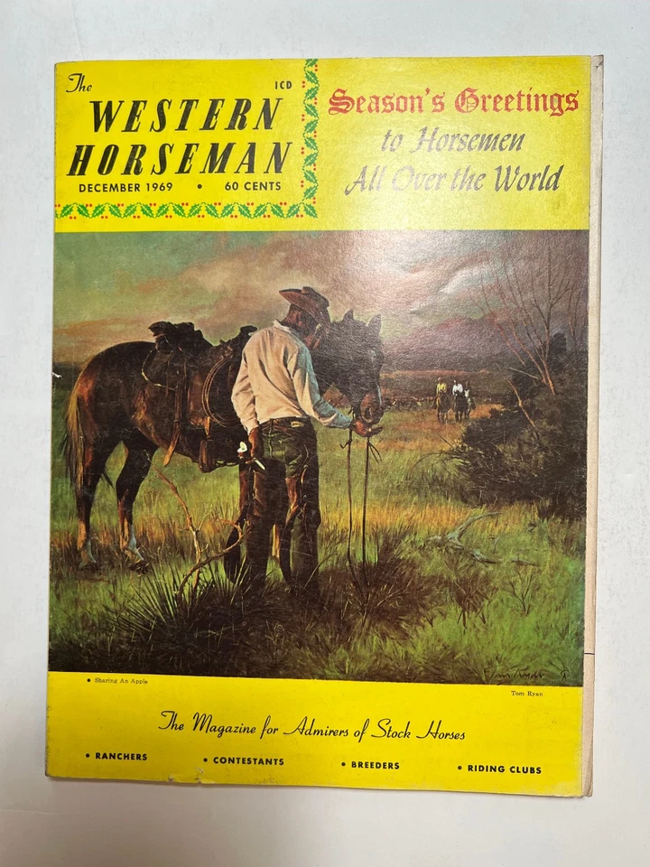 Lot of 4 WESTERN HORSEMEN Magazines  - 1969 - 1970 - SHOW HORSES / Ranch Life Foto 4 de 4
