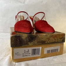 Bella Vita Blakely II Red 9m Womens Heels New