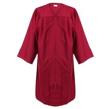 Unisex Premium Matte Graduation Gown Only Small 455'0"-5'2" Maroon
