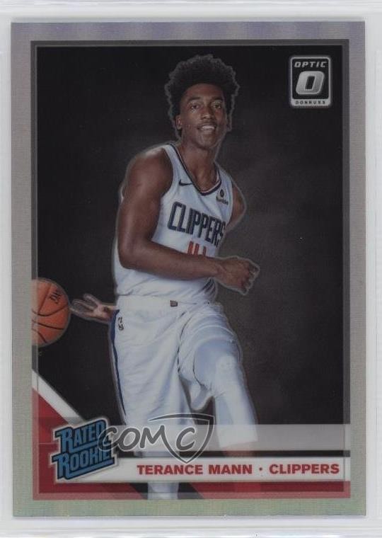 2019-20 Panini Donruss Optic Rated Rookie Holo Prizm Terance Mann #165 1ek2